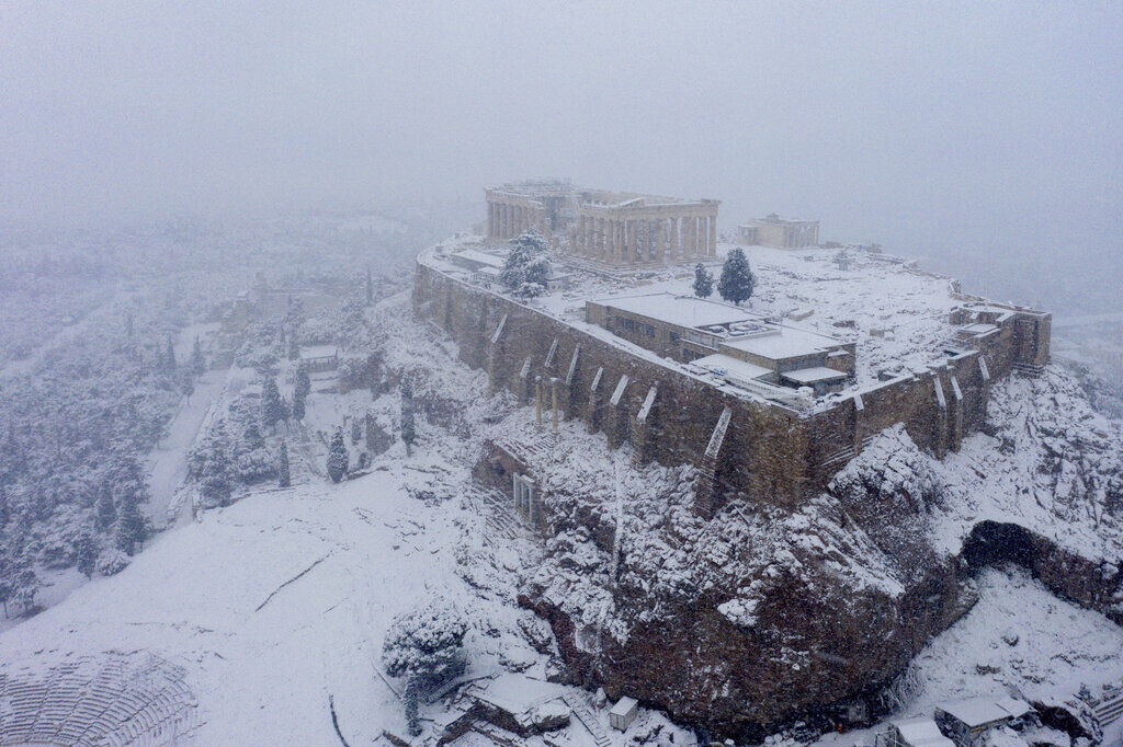 APTOPIX Greece Weather